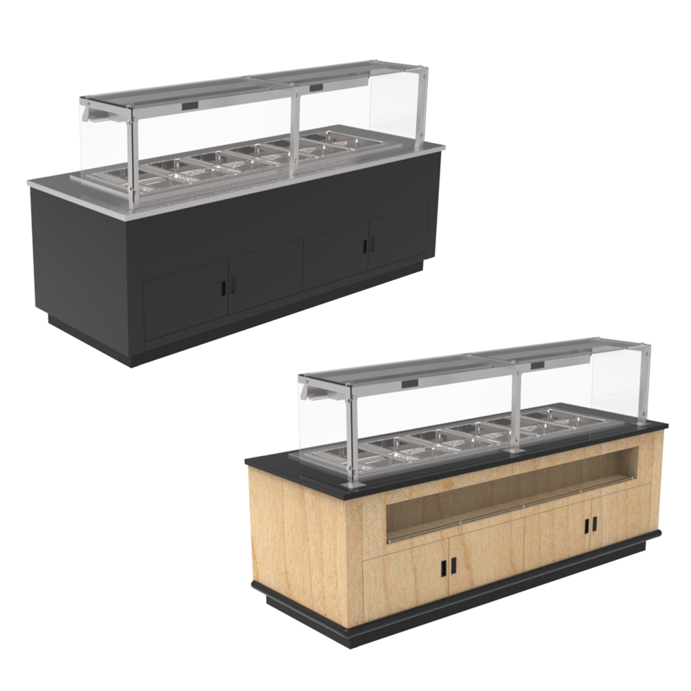 Hot Food Bar - Single Sided Service Hot Well